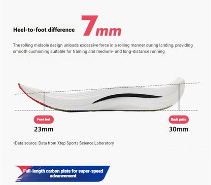 Xtep 160X 5.0 Running Shoes  Professional Marathon PB Carbon Plate Sport Shoe Non-Slip Wear-Resistant Sneakers 977119110004.