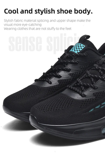 Men's Casual Air Cushion Running Shoes Spring and Autumn New Lightweight Mesh Casual Shoes Anti-Slip Shock Absorbing Sports Shoe.