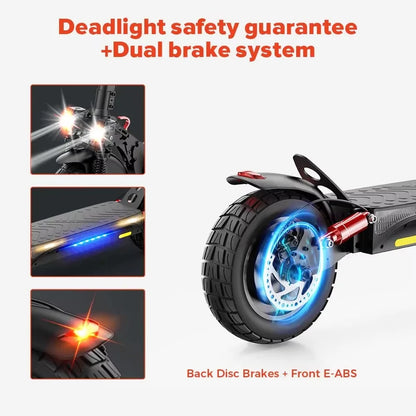 iScooter ix4 Foldable Adult Electric Scooter E-Scooter 45 KM/H Electric Kick Scooter 800W Skateboards 48V 15Ah Kickboard.