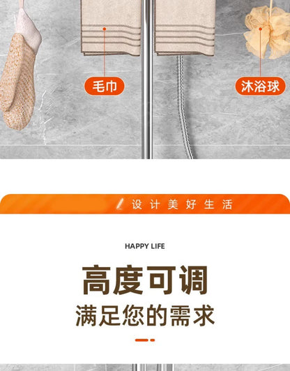 Nicht perforiertes mehrschichtiges Lagerregal für das Badezimmer. Badezimmerregal. Toilettenraum-Duschregal aus Aluminium