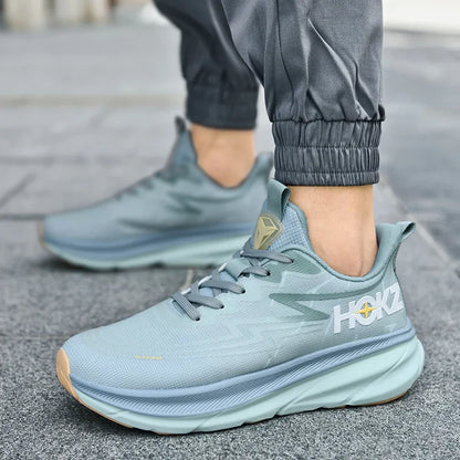 Men's Running Shoes Cushioning Outdoor Non-Slip Jogging Breathable Trainer Race Sneakers Luxury shoes Mesh Couple Off-road Shoes.