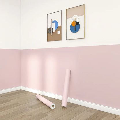 Matte PVC Vinyl Self Adhesive Wallpapers Furniture Renovation Films White DIY Decorative Kitchen Cabinet Waterproof Wall Sticker