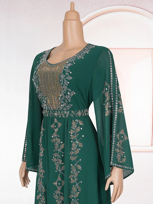 Abayas Für Frauen Dubai Luxus 2025, Afrikanische Muslimische Mode Kleid Kaftan Marocain Abend Party Kleider Kimono Robe Djellaba Frauen.