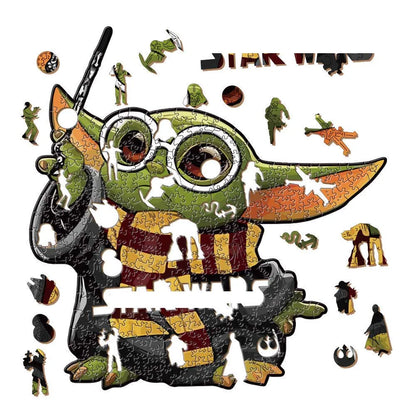 Movie Characters Wooden Puzzle Film Star Wood Jigsaws 2D Magic School Badge Character Jigsaw Toys for Kids.