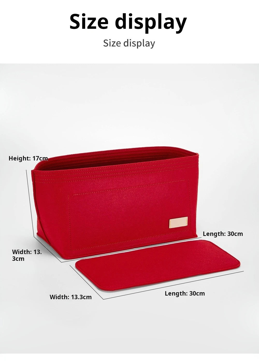 Purse Organizer Insert for Handbags, Felt Bag Organizer for Tote & Purse, Tote Bag Organizer Insert, for lv neverfull.