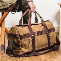 Vintage Crazy Horse Echtes Leder Männer Reisetaschen Gepäck Reisetasche Leder Männer Duffle Bag Große Männer Wochenende Tasche Übernachtung.