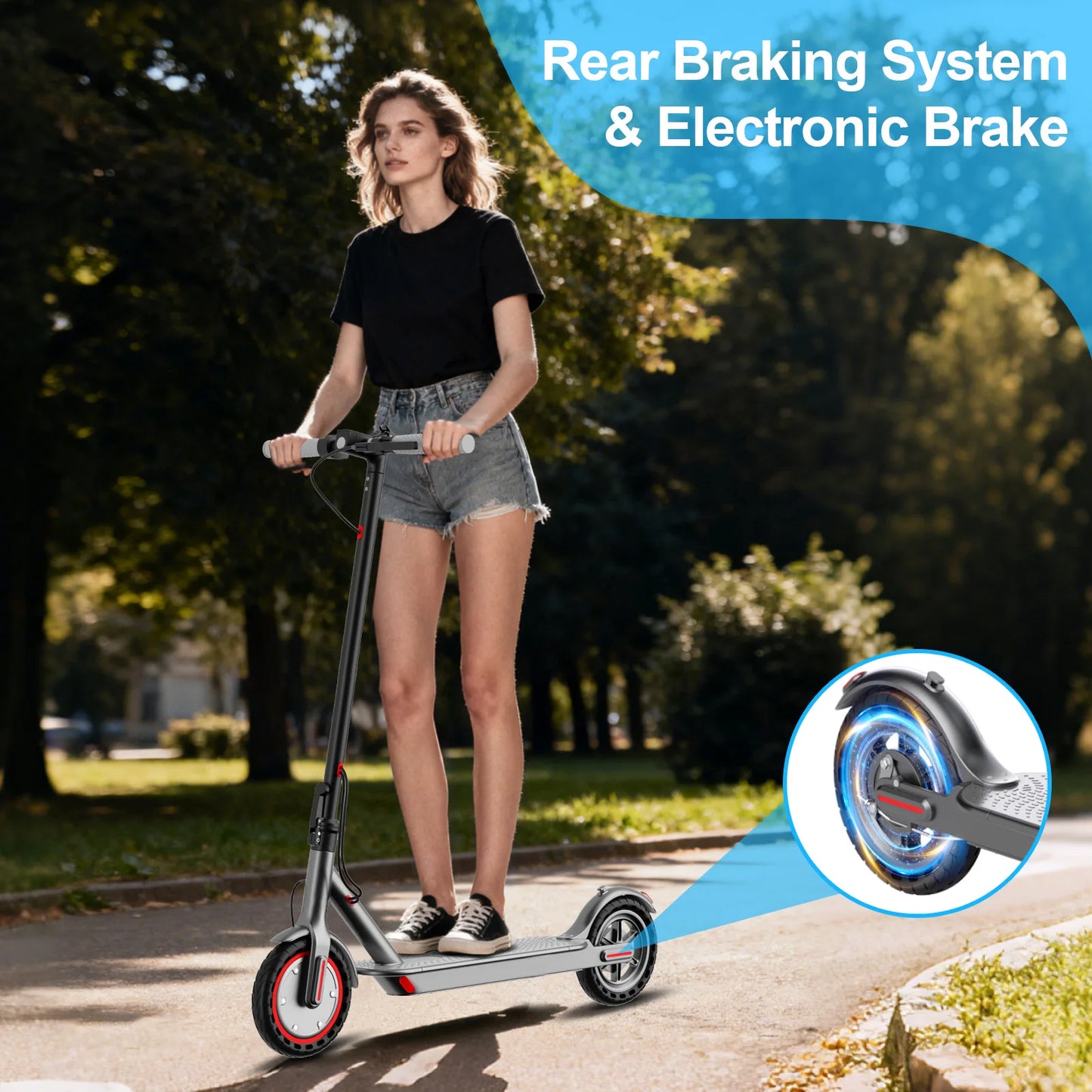 JUICEASE TUYA/TX01 Scooter Electric Scooter for Adults 8.5 Inch Tire Portable Lighting Cruise Control Escooter 350W 5-30KM Range.