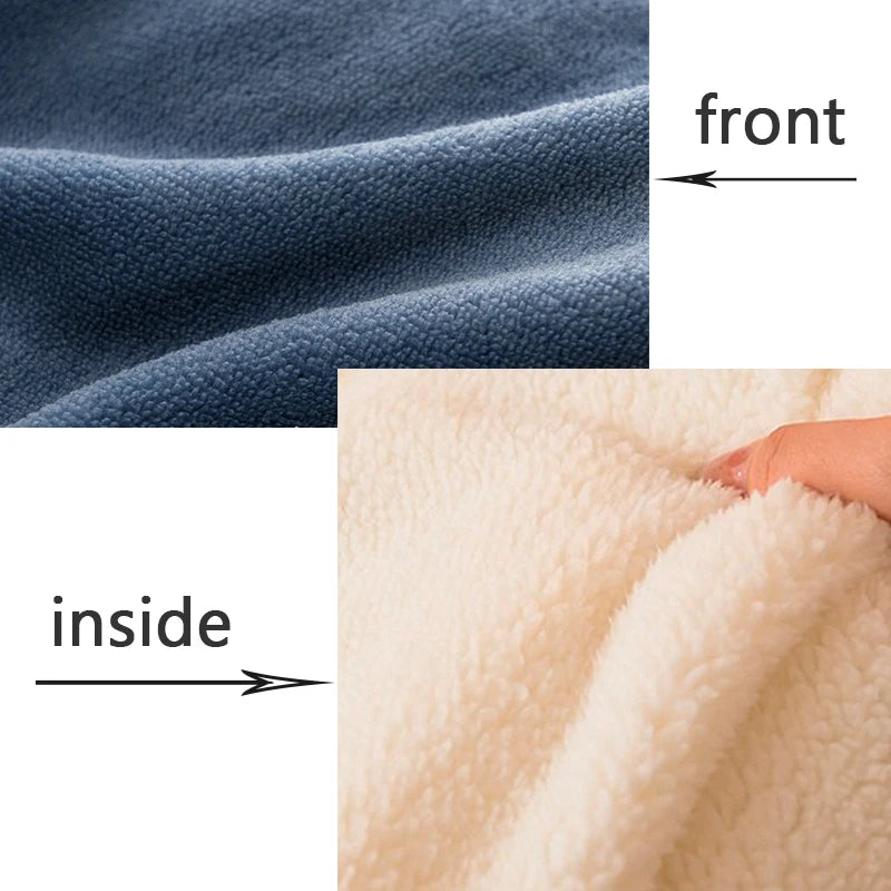Winter Bedding Thick Quilt Blanket Thickened Warm Flannel Fleece Comforter for Cold Nights Set Bed Duvets Quilts the Blankets.