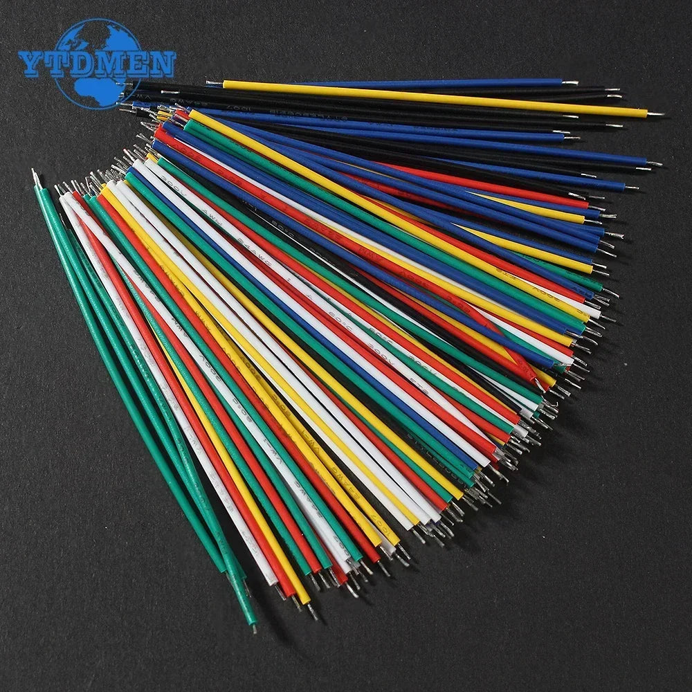 120PCS 6 Color Tin-Plated Breadboard PCB Solder Cable 24AWG / 26AWG Jumper Wire DIY Kit High-Quality Electronic Wires.