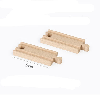 Train Tracks Wood Parts Railway Rails Racing Track Railway Bridge Fit Thomas Wooden Train Connector Children Toys Gifts For Kids