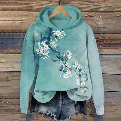 Flower Floral 3D Print Hoodies Women's Fashion Hooded Sweatshirts Streetwear Pullover Y2K Tops Tracksuit Unisex Coat Clothing.