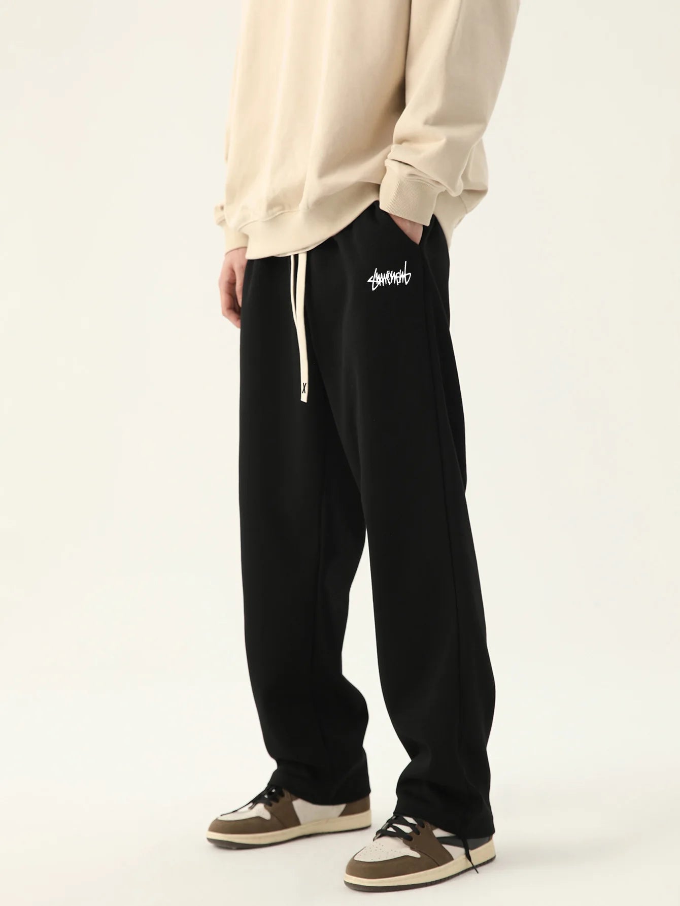 Men's jogging pants baggy pants neutral breathable baggy outdoor pants fashion design jogging pants 2024 new sweatpants.