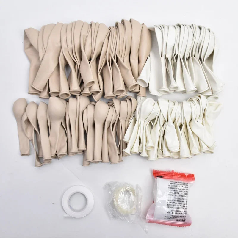 Kaffeebraun Beige Ballon Girlande Bogen Kit Oh Babyparty Dekoration Rustikale Hochzeit Kindergeburtstag Party Taufe Taufe.