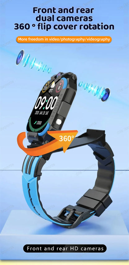 New Kids 5G Smart Watch SOS GPS+BDS/GLONASS Location Phone Call Camera Child Smartwatch 1.83 Inch WIFI Waterproof For Watch Gift.