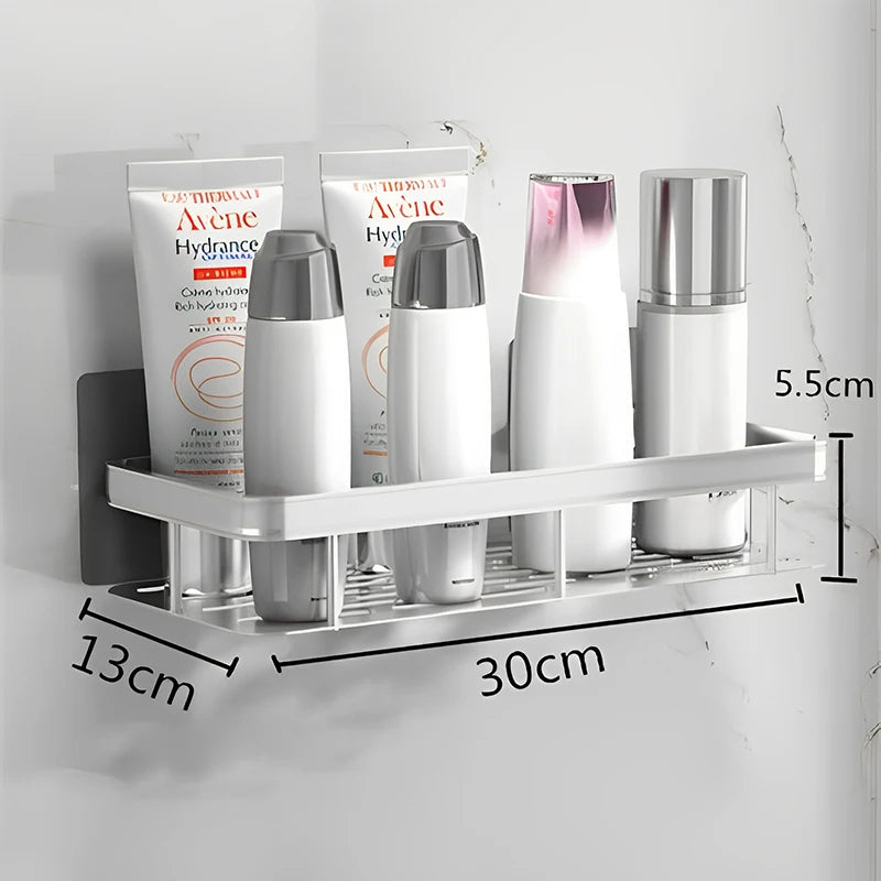 Schlag Kostenloser Wand Badezimmer Regal Kein Bohren Dusche Regal Küche Lagerung Organizer Shampoo Rack Make-Up Lagerung Organizer