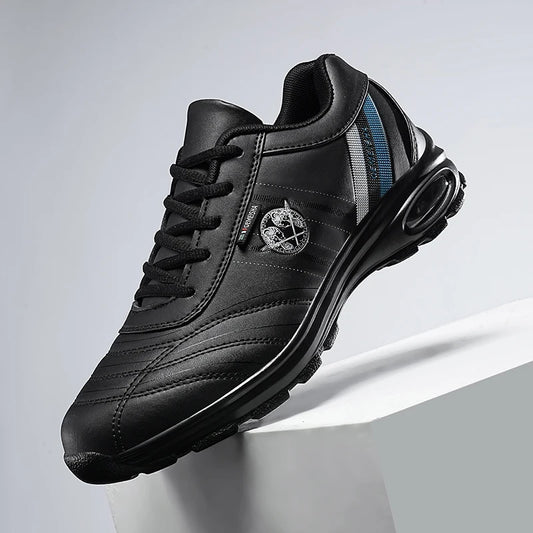 YRZL Mens Running Shoes Casual Outdoors Sneakers Breathable Sports Shoes Lightweight Non Slip Leather Walking Shoes for Men 2025.