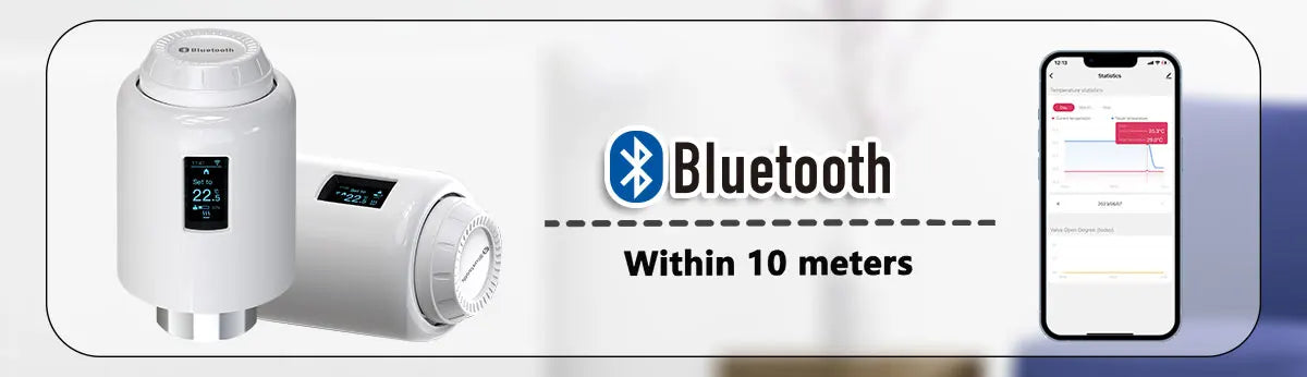 WiFi/Ble/Zigbee Tuya Smart TRV Radiator Actuator Valve Thermostatic Radiator Valve Temperature Controller Alexa Google Home.