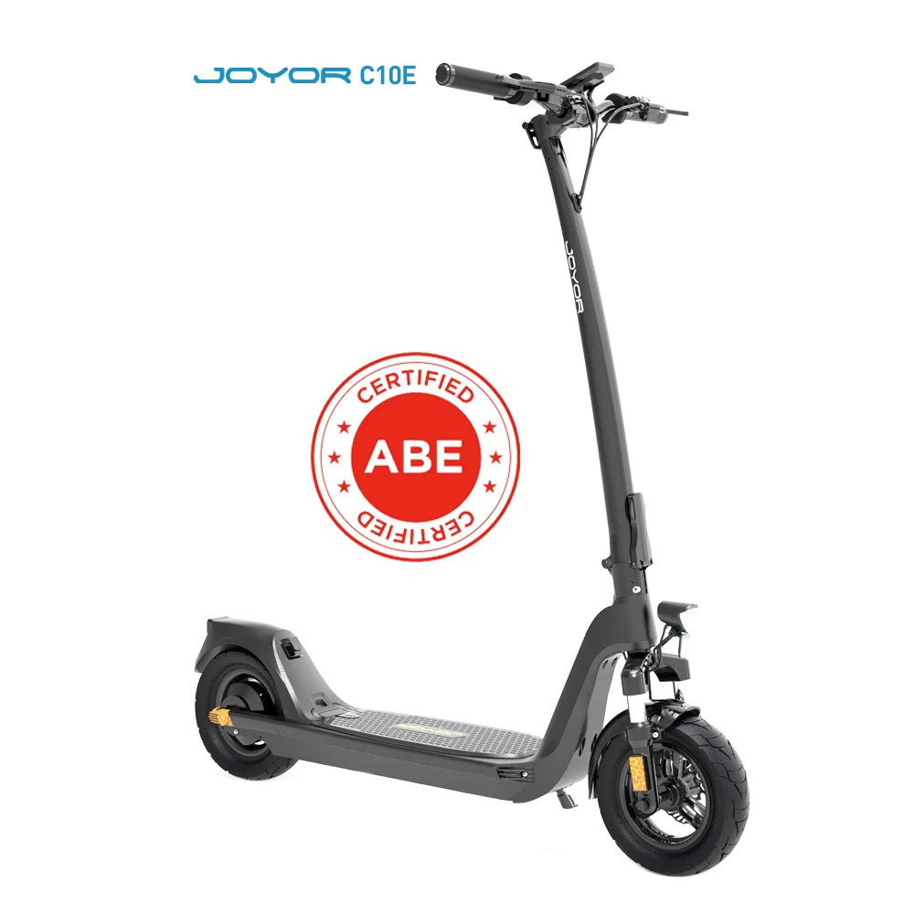 JOYOR C10E(ABE) Certification Electric Scooter  500W Motor Adult E-Scooter 10-inch Pneumatic Tire 48V10.4ah Battery E Scooter.