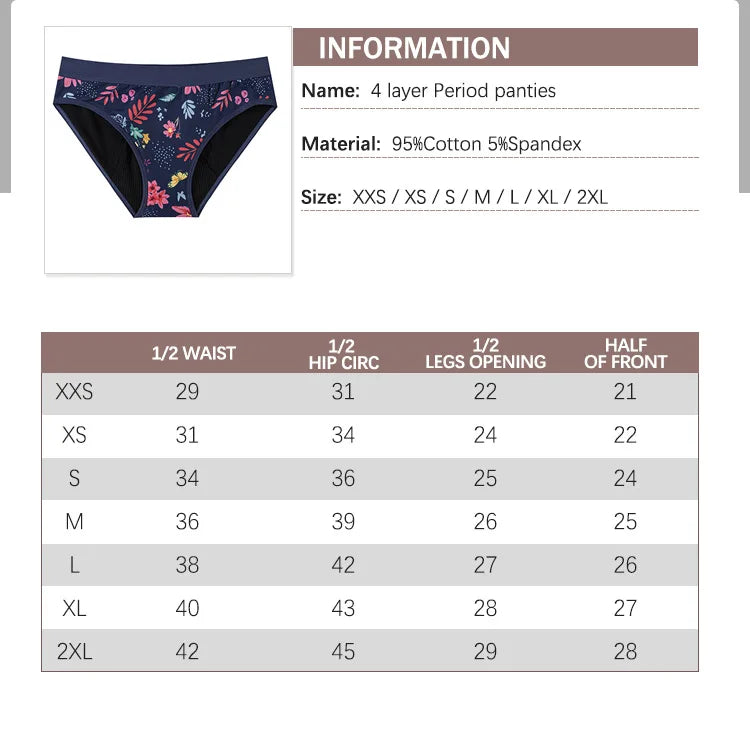 Seamless Swimwear Menstrual Panties 4-Layer Leakproof women's grooming pants Bikini Fast Absorption Summer Beachwear Period Swim.