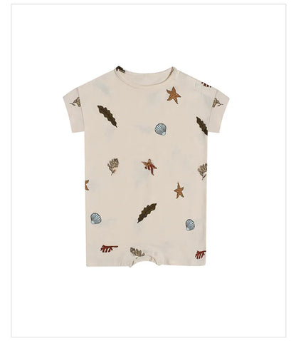 0-24M Newborn Kid Baby Jungen Mädchen Kleidung Drucken Baumwolle Romper Nette Süß Einem Stück Overall Sommer Neue geboren Outfit