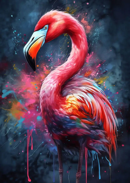 Lion Tiger Animal Portrait Poster Print Monkey Giraffe Canvas Painting Abstract Graffiti Wall Art Picture Living Room Home Decor