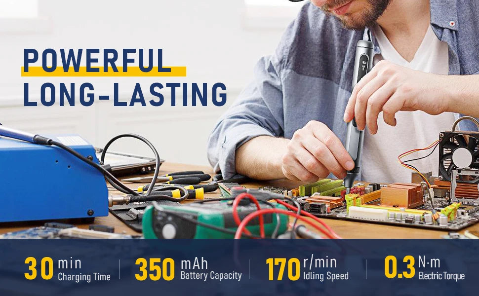 51 in 1 Elektro-Schraubendreher-Set Typ-C-Ladegerät Akku-Schrauben dreher Präzisions-Magnet-Bits für Telefon-PC DIY-Reparatur werkzeug