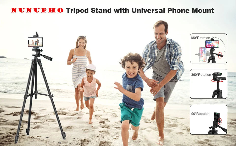 103cm Lightweight Camera Tripod For Mobile Tripod Camera Portable SLR Bluetooth-compatible Desktop Cam Stand Monopod Smartphone.