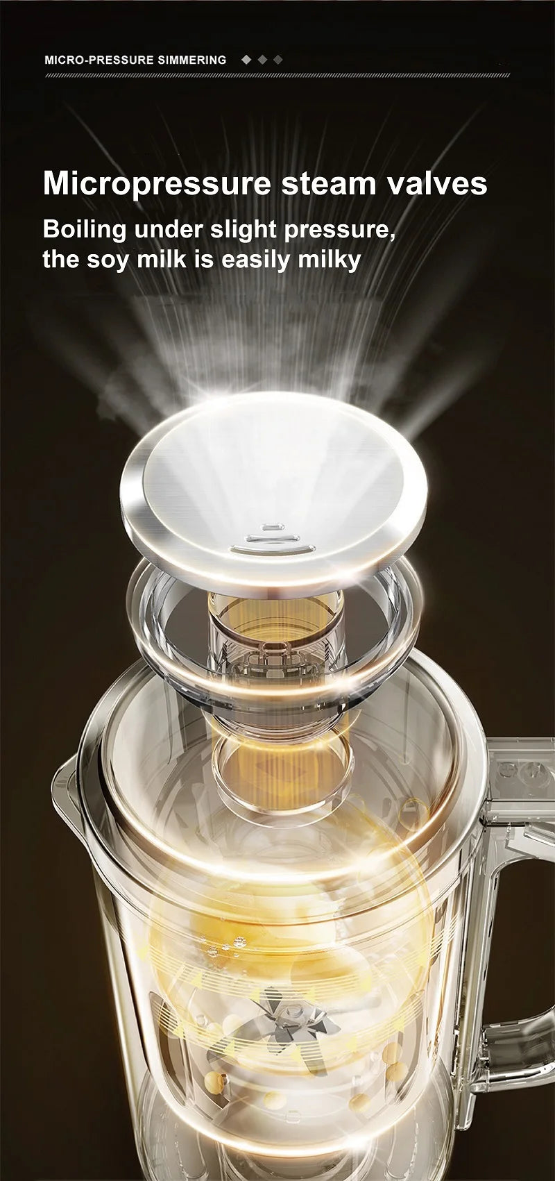 110V/220V Soy Milk Machine Electric Juicer Multifunctional Wall Breaking Machine Kitchen Auto Heating Rice Paste Machine 1200ml.