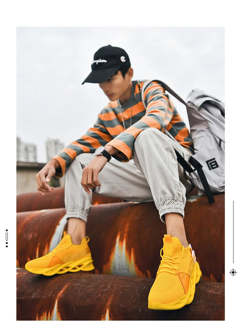 Men Shoes Breathable Fashion Mesh Running Shoes Man High Quality Unisex Light Tennis Baskets Athletic 2023 Sneakers for Men