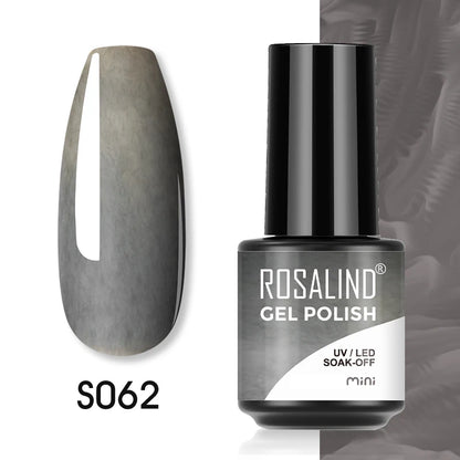 ROSALIND Red Series UV Nail Gel Hybrid Varnish Semi Permanent For Manicure Art Nail Polish Matt Base Top Coat Gel Nail Polish.