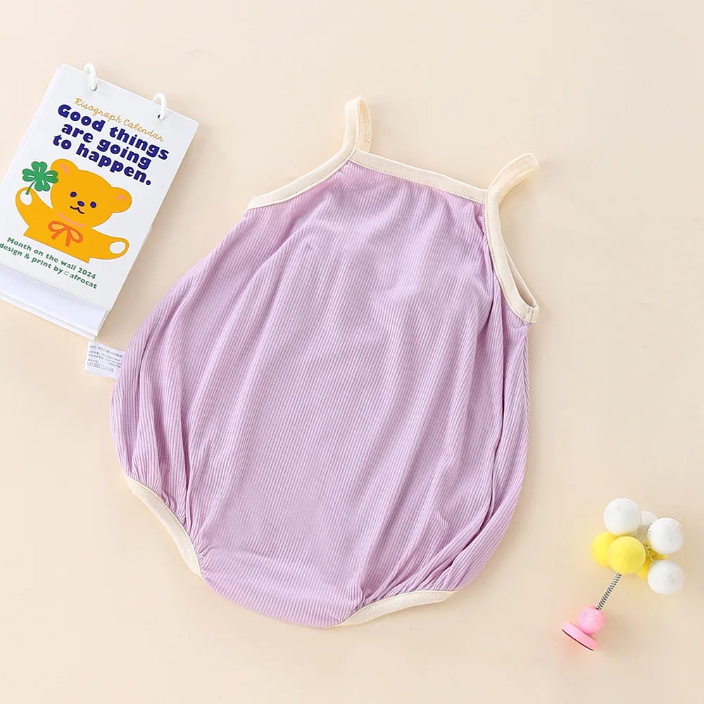 MILANCEL Neue Sommer Säuglings Body 0-24M Nette Eis Kleinkind Brief Hosenträger Overall Baby Süße Einteilige.