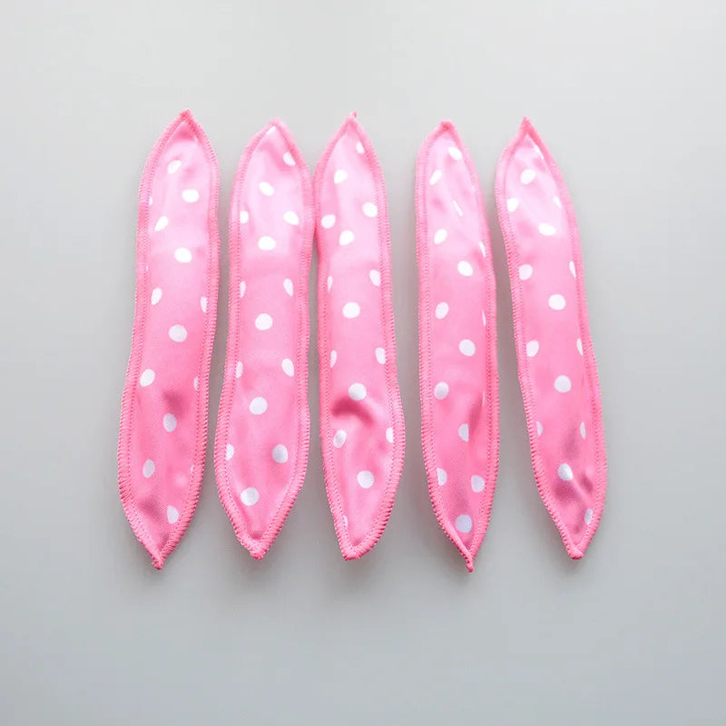 5pcs/set Heatless Hair Curlers No Heat Hair Rollers Soft Curls Women Sleeping Lazy Curling Rods Wave Formers Hair Styling Tools.