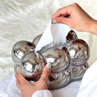 1PC Cloud Design Tissue Boxes Storage Napkin Holder Paper Case Ornament Craft Desktop Tissue Holder Kitchen Tissue Box.