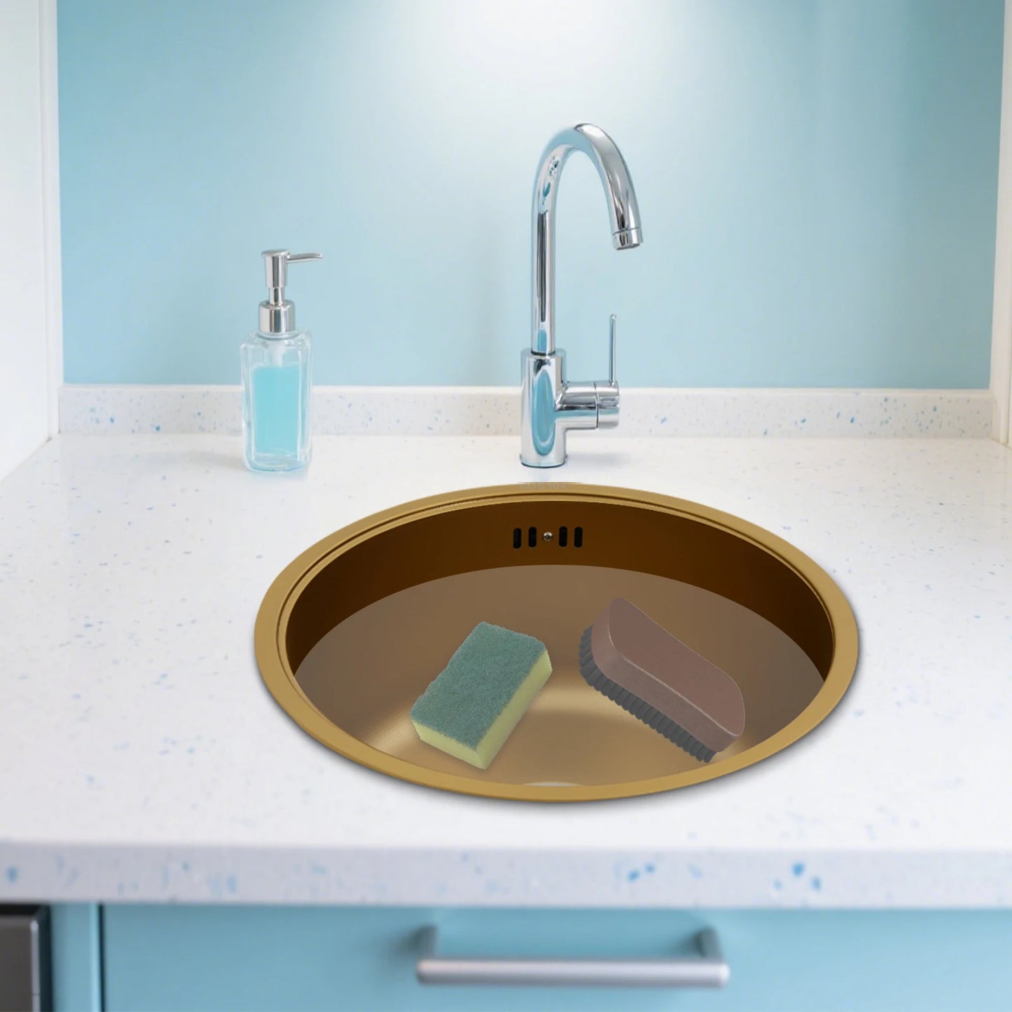 Runde Küchenspüle, Küchenspüle, Einzelschüssel, Spüle, Küchenspüle