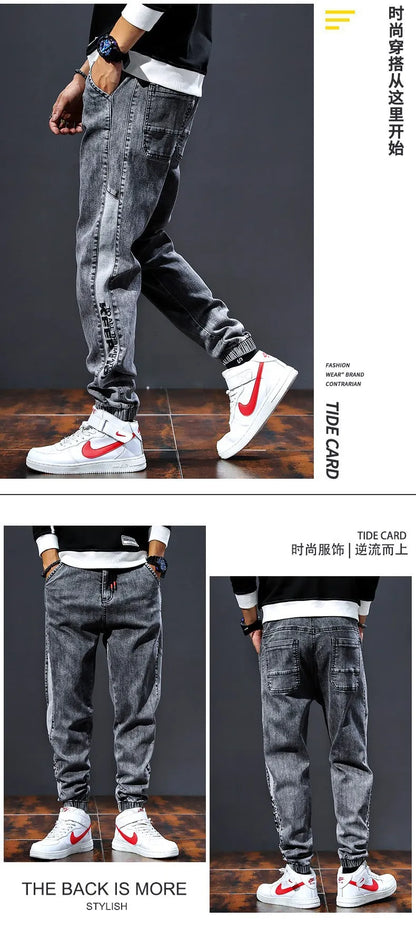 Trendy Marke Frühling Herbst 2023 Neue männer Jeans Lose Fit Vielseitig Arbeitskleidung Stil Koreanische Beiläufige Lange Hosen