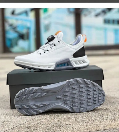 New Golf Shoes for Men Genuine Leather Golf Training Mens Black White Athletic Shoes Man Brand Golf Sneakers Man.