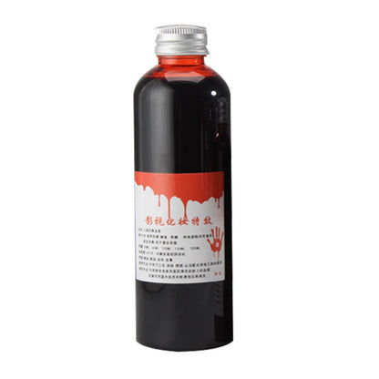 30/120/ml gefälschte Abstrich Blut Flüssigkeit Flasche Bühne Streich Theater Vampire lustige Horror Festival Party DIY Cosplay Requisiten.