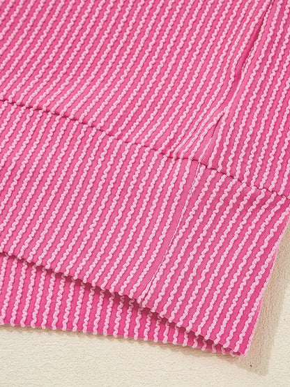 GIBSIE Plus Größe Einfarbig Rippen langarm Sweatshirt Frauen 2025, Herbst Oansatz Casual Lose Passenden Damen Pullover Top.