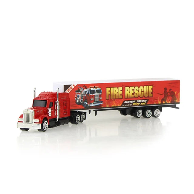 1 Pcs Sliding Alloy Truck Model Diecast Car Toy Container Oil Truck Tank Multi-color Vehicles Toys Birthday Gift for Children.