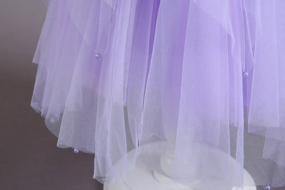 2025, lila Mädchen-Partykleider für Kinder, Mädchenkleider, Performance, Junior-Kleid, Hochzeit, Abend, Abschlussball, Urlaub, Rock, Kostüm