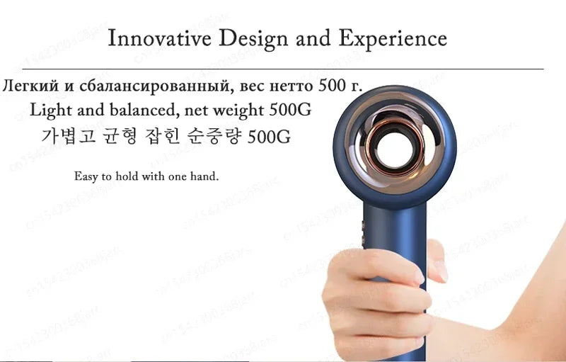 220V 1600W Super Hair Dryer Leafless Hair dryer Personal Hair Care Styling Negative Ion Tool Constant Anion Electric Hair Dryers