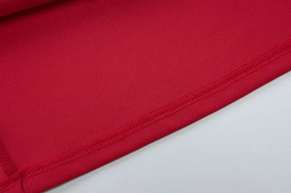 DGLUKE Elegantes rotes Minikleid für Damen, U-Boot-Ausschnitt, ärmellos, hohe Taille, A-Linien-Kleid, rückenfrei, plissiert, kurze Abschlussball-Party-Kleider.