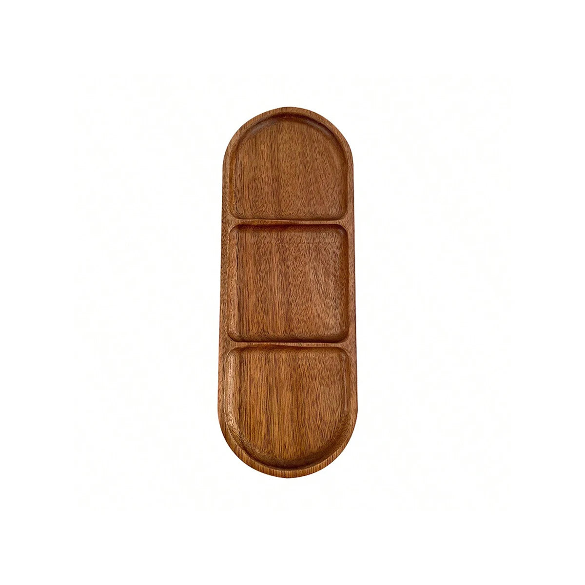 Leeseph Acacia Wood Serving Plate, Food Tray Nut Candy Bowl Fruit Storage Bread Plate Snack Tray or Home Office Decor Tray.