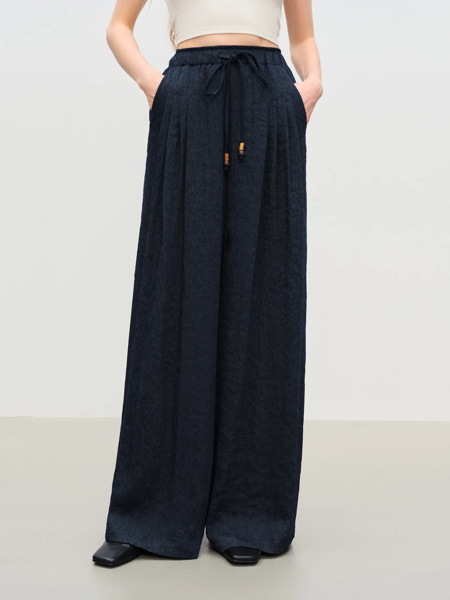 FSLE 【Premium-Serie】Herbst-Urlaub, lockeres Set, Oberteil, Hose für Damen, 2025, Neuankömmling, V-Ausschnitt, schickes, elegantes zweiteiliges Set, altes Geld