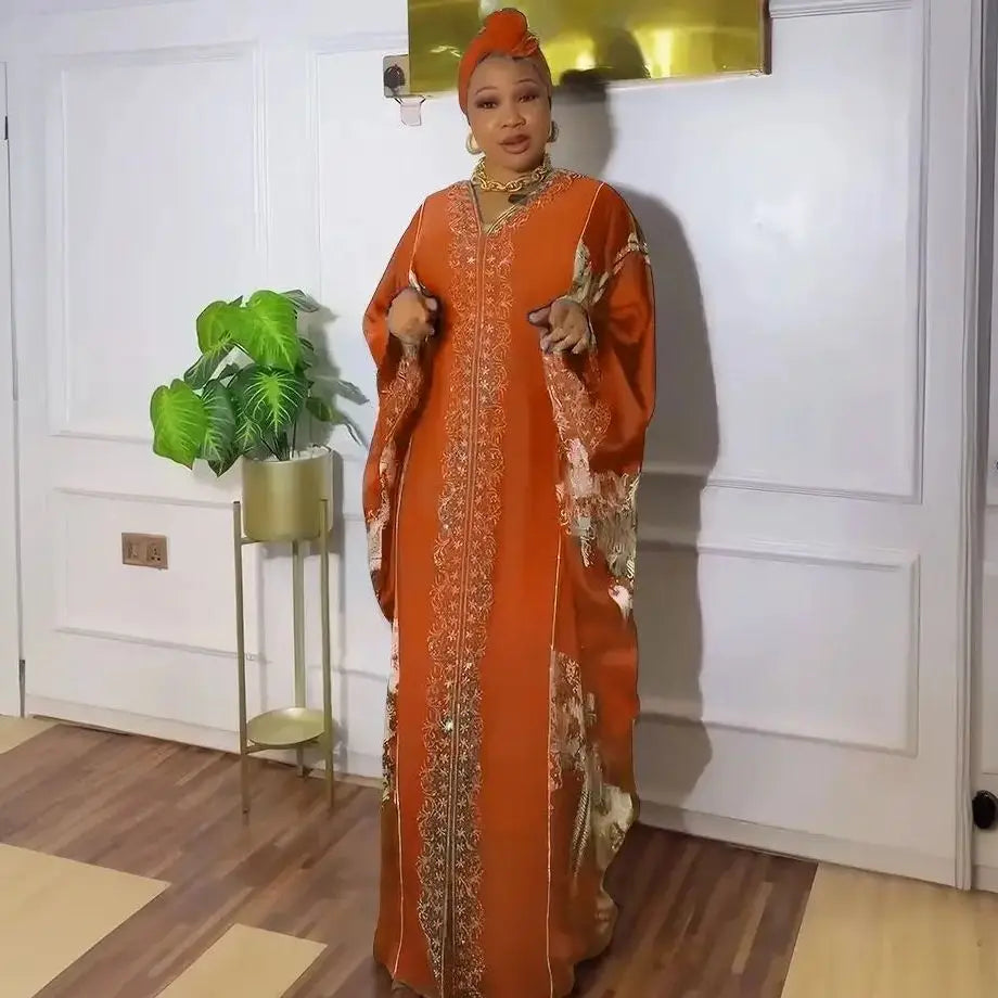 Abayas For Women Dubai Luxury 2025 African Muslim Fashion Dress Caftan Marocain Evening Party Dresses Boubou Robe Djellaba Femme.