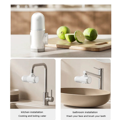 2024 New XIAOMI Mijia Faucet Water Purifier 2 Household Kitchen Tap Visible Water Filter Activated Carbon Percolator System.