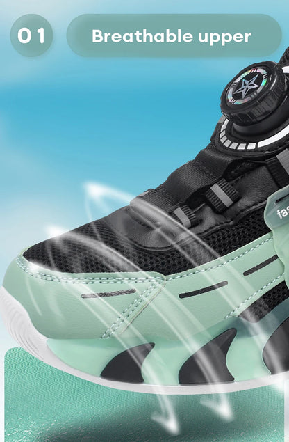 Pink Girl's Fashion Sneakers Anti Slip Comfortable Children Boy's Casual Walking Shoes Outdoor Sport Tennis.