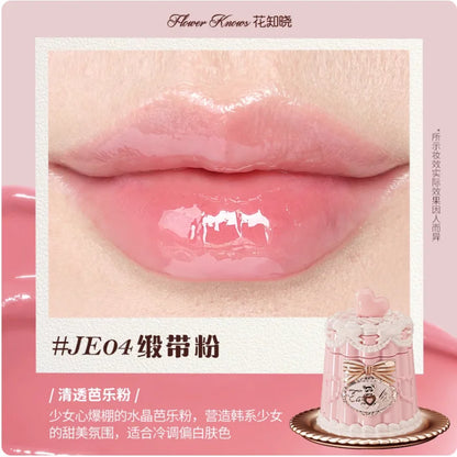 Flower Knows The Sweetie Bear Collection Coating Lip Jelly Lip Cream 5ml Lip Makeup Professional Cosmetics