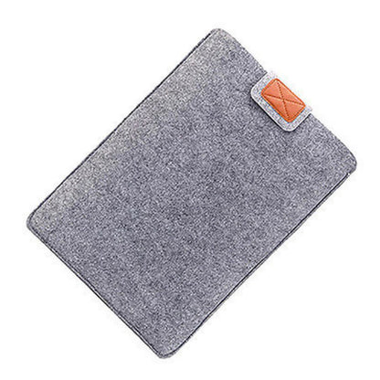 Felt Sleeve Slim Tablet Case Cover Bag for MacBooks Air Pro 11 13 15 Inch Solid Color Tablet Storage Bag.