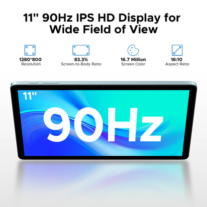 DOOGEE Tab A9 Pro+ Tablet PC Android 15 Dual Speakers 11'' Screen 30GB RAM (6GB+24G) 128GB 8580mAh Battery Widevine L1 Smart Pad.